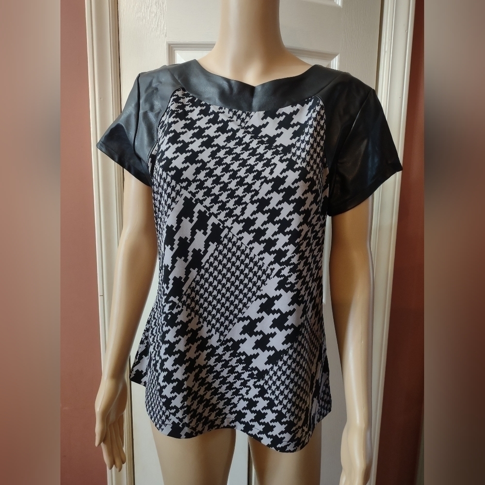 Worthington women's size large zip back blouse shirt top